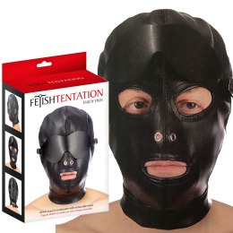 Maska Hood in leatherette with removable mask Fetish Tentation